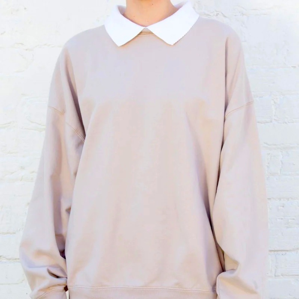 Brandy Melville Erica Collar Sweatshirt
